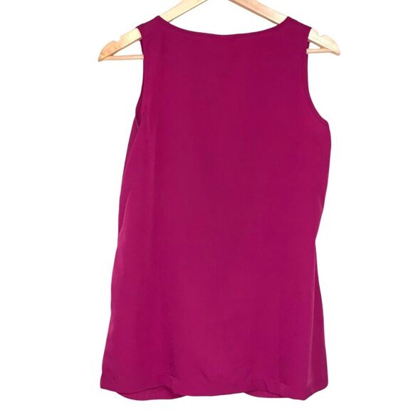 Motherhood Maternity Fuchsia Plum Pink Summer Ruffle Front Shirt Top Size Medium - Picture 3 of 8